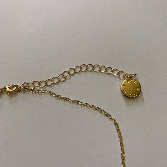 Vince Camuto Hombre Shades of Blue Pendant Necklace Gold Chain w/extender - Picture 3 of 5